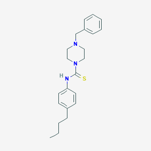 molecular formula C22H29N3S B216391 4-benzyl-N-(4-butylphenyl)piperazine-1-carbothioamide 