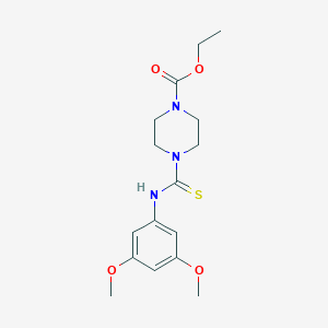 molecular formula C16H23N3O4S B216400 Ethyl 4-[(3,5-dimethoxyphenyl)carbamothioyl]piperazine-1-carboxylate 