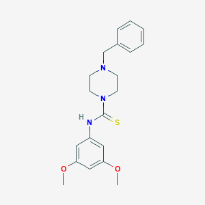 molecular formula C20H25N3O2S B216401 4-benzyl-N-(3,5-dimethoxyphenyl)-1-piperazinecarbothioamide 