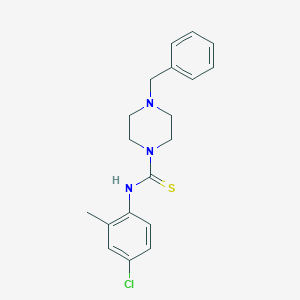 molecular formula C19H22ClN3S B216405 4-benzyl-N-(4-chloro-2-methylphenyl)-1-piperazinecarbothioamide 