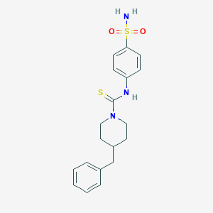 molecular formula C19H23N3O2S2 B216410 4-benzyl-N-(4-sulfamoylphenyl)piperidine-1-carbothioamide 