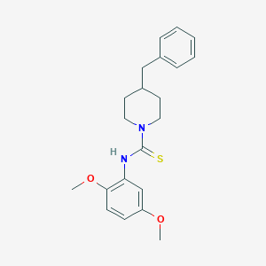 molecular formula C21H26N2O2S B216416 4-benzyl-N-(2,5-dimethoxyphenyl)piperidine-1-carbothioamide 