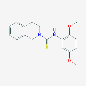 molecular formula C18H20N2O2S B216424 N-(2,5-dimethoxyphenyl)-3,4-dihydro-2(1H)-isoquinolinecarbothioamide 