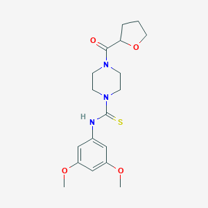 molecular formula C18H25N3O4S B216426 N-(3,5-dimethoxyphenyl)-4-(tetrahydrofuran-2-ylcarbonyl)piperazine-1-carbothioamide 