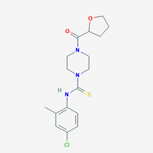 molecular formula C17H22ClN3O2S B216430 N-(4-chloro-2-methylphenyl)-4-(tetrahydro-2-furanylcarbonyl)-1-piperazinecarbothioamide 