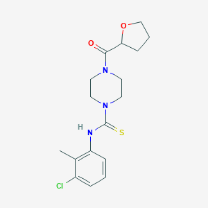 molecular formula C17H22ClN3O2S B216431 N-(3-chloro-2-methylphenyl)-4-(tetrahydro-2-furanylcarbonyl)-1-piperazinecarbothioamide 