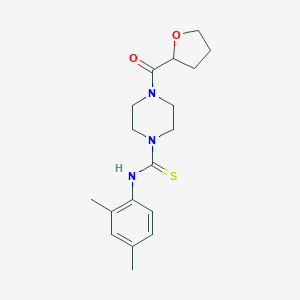 molecular formula C18H25N3O2S B216432 N-(2,4-dimethylphenyl)-4-(tetrahydro-2-furanylcarbonyl)-1-piperazinecarbothioamide 