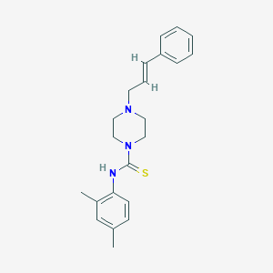 4-cinnamyl-N-(2,4-dimethylphenyl)-1-piperazinecarbothioamide