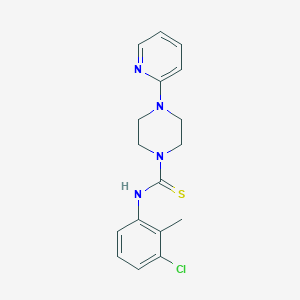 molecular formula C17H19ClN4S B216440 N-(3-chloro-2-methylphenyl)-4-(2-pyridinyl)-1-piperazinecarbothioamide 
