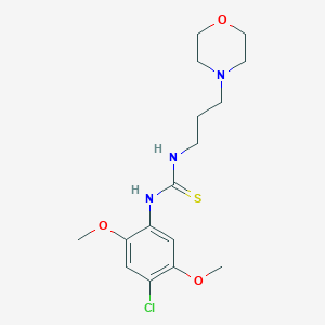 N-(4-chloro-2,5-dimethoxyphenyl)-N'-(3-morpholin-4-ylpropyl)thiourea