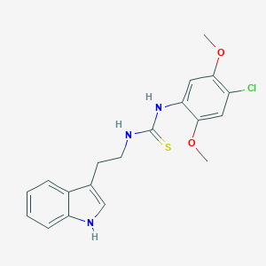 molecular formula C19H20ClN3O2S B216445 N-(4-chloro-2,5-dimethoxyphenyl)-N'-[2-(1H-indol-3-yl)ethyl]thiourea 