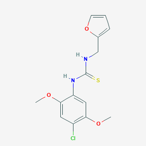 N-(4-chloro-2,5-dimethoxyphenyl)-N'-(2-furylmethyl)thiourea