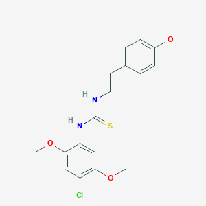 molecular formula C18H21ClN2O3S B216452 N-(4-chloro-2,5-dimethoxyphenyl)-N'-[2-(4-methoxyphenyl)ethyl]thiourea 