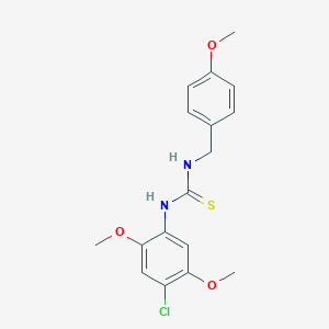 N-(4-chloro-2,5-dimethoxyphenyl)-N'-(4-methoxybenzyl)thiourea