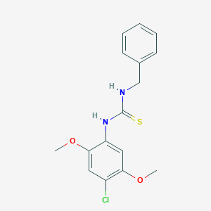 molecular formula C16H17ClN2O2S B216458 1-Benzyl-3-(4-chloro-2,5-dimethoxyphenyl)thiourea 