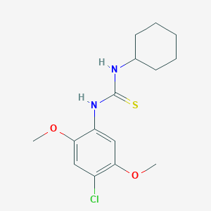 molecular formula C15H21ClN2O2S B216460 1-(4-Chloro-2,5-dimethoxyphenyl)-3-cyclohexylthiourea 