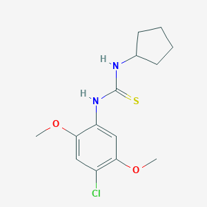 molecular formula C14H19ClN2O2S B216461 1-(4-Chloro-2,5-dimethoxyphenyl)-3-cyclopentylthiourea 