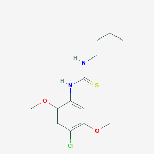 molecular formula C14H21ClN2O2S B216464 1-(4-Chloro-2,5-dimethoxyphenyl)-3-(3-methylbutyl)thiourea 