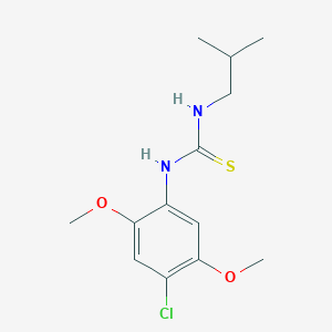 molecular formula C13H19ClN2O2S B216465 1-(4-Chloro-2,5-dimethoxyphenyl)-3-(2-methylpropyl)thiourea 