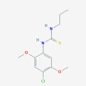 molecular formula C12H17ClN2O2S B216466 1-(4-Chloro-2,5-dimethoxyphenyl)-3-propylthiourea 