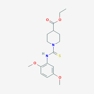 molecular formula C17H24N2O4S B216468 Ethyl 1-[(2,5-dimethoxyphenyl)carbamothioyl]piperidine-4-carboxylate 