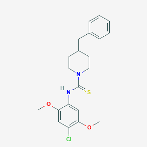 molecular formula C21H25ClN2O2S B216472 4-benzyl-N-(4-chloro-2,5-dimethoxyphenyl)piperidine-1-carbothioamide 