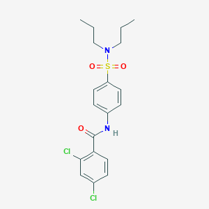 molecular formula C19H22Cl2N2O3S B216486 2,4-dichloro-N-[4-(dipropylsulfamoyl)phenyl]benzamide 