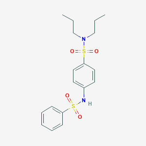 molecular formula C18H24N2O4S2 B216493 4-[(phenylsulfonyl)amino]-N,N-dipropylbenzenesulfonamide 