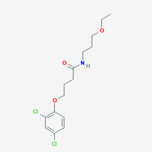 molecular formula C15H21Cl2NO3 B216498 4-(2,4-dichlorophenoxy)-N-(3-ethoxypropyl)butanamide 