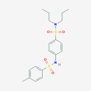 molecular formula C19H26N2O4S2 B216507 4-{[(4-methylphenyl)sulfonyl]amino}-N,N-dipropylbenzenesulfonamide 