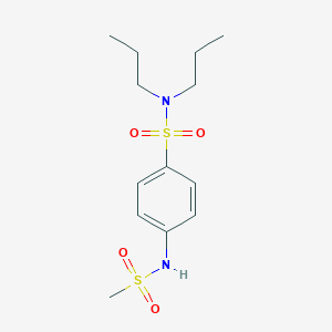 molecular formula C13H22N2O4S2 B216514 4-[(methylsulfonyl)amino]-N,N-dipropylbenzenesulfonamide 