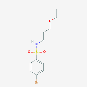 molecular formula C11H16BrNO3S B216519 4-bromo-N-(3-ethoxypropyl)benzenesulfonamide 
