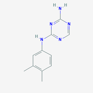 molecular formula C11H13N5 B216523 N-(3,4-dimethylphenyl)-1,3,5-triazine-2,4-diamine 