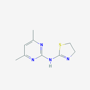 molecular formula C9H12N4S B216538 (4,5-Dihydro-thiazol-2-yl)-(4,6-dimethyl-pyrimidin-2-yl)-amine 