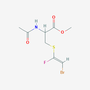 N-Acetyl-3-((2-bromo-1-fluorovinyl)thio)alanine methyl ester