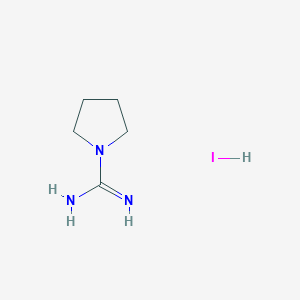 molecular formula C5H12IN3 B021658 吡咯烷-1-甲酰亚胺氢碘酸盐 CAS No. 102392-83-6