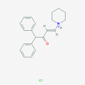 molecular formula C21H24ClNO B216588 1,1-Diphenyl-4-piperidino-3-buten-2-one hydrochloride CAS No. 100482-64-2