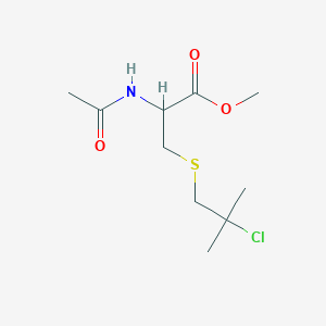 molecular formula C10H18ClNO3S B216620 N-Acetyl-S-(2-chloro-2-methylpropyl)-L-cysteine methyl ester CAS No. 102516-58-5