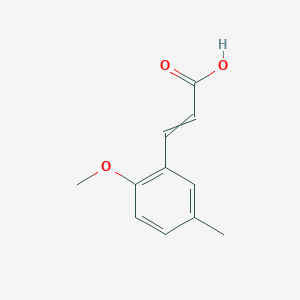 molecular formula C11H12O3 B216645 2-Propenoicacid, 3-(2-methoxy-5-methylphenyl)- CAS No. 103986-76-1