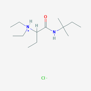 molecular formula C13H29ClN2O B216648 2-(Diethylamino)-N-tert-pentylbutyramide hydrochloride CAS No. 108901-43-5
