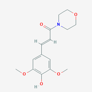 molecular formula C15H19NO5 B216658 N-(3,5-Dimethoxy-4-hydroxycinnamoyl)morpholine CAS No. 19856-69-0