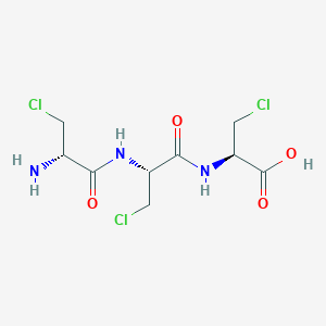 molecular formula C14H8N2Na2O4 B216691 beta-Chloroalanyl-beta-chloroalanyl-beta-chloroalanine CAS No. 103711-74-6