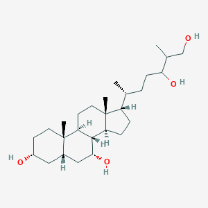 molecular formula C27H48O4 B216734 Cholestane-3,7,24,26-tetrol CAS No. 107088-81-3