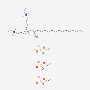 Ethyl-[3-[4-[ethyl(dimethyl)azaniumyl]butyl-(2-hydroxyhexadecyl)-methylazaniumyl]propyl]-dimethylazanium;ethyl sulfate