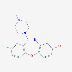molecular formula C19H20ClN3O2 B021679 8-甲氧基氯氮平 CAS No. 70020-54-1