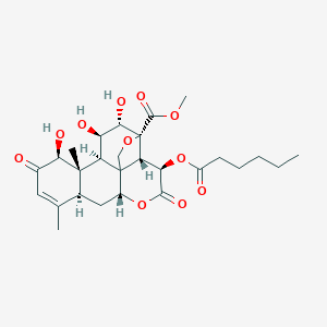 molecular formula C27H36O11 B216818 苦楝醇 B CAS No. 101391-05-3