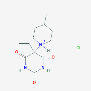molecular formula C12H20ClN3O3 B216828 5-Ethyl-5-(4-methylpiperidino)barbituric acid hydrochloride CAS No. 109405-43-8
