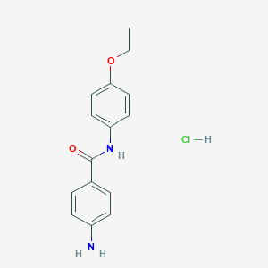 molecular formula C15H17ClN2O2 B216876 4-amino-N-(4-ethoxyphenyl)benzamide hydrochloride CAS No. 109651-02-7