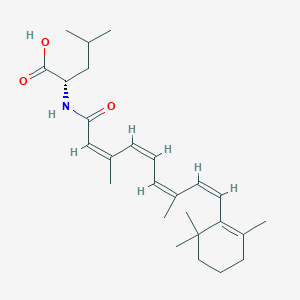 molecular formula C17H25FO3 B216880 N-(Retinoyl)-DL-leucine CAS No. 110683-02-8