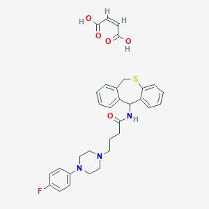 molecular formula C32H34FN3O5S B216883 Monatepil maleate CAS No. 103379-03-9